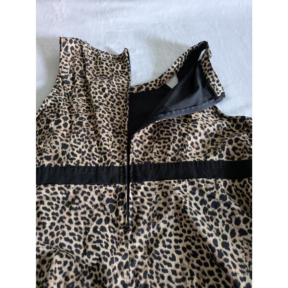 Torrid Blouse Size 3 (3X) Sleeveless Animal Print Plus Womens Leopard Officewear - Picture 8 of 9